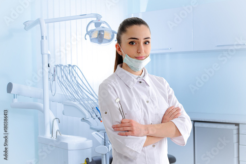 Portrait of dantist in dental clinic