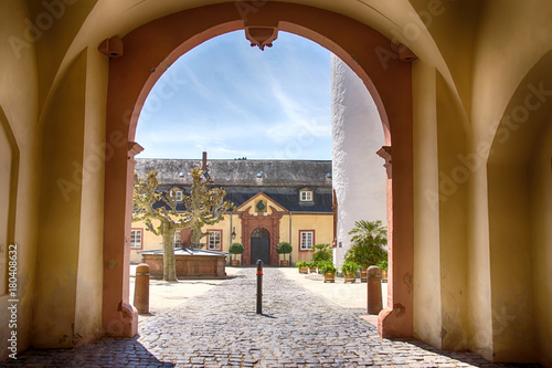 Blick in den Innenhof von Schloss Bad Homburg vor der Höhe, Hessen
