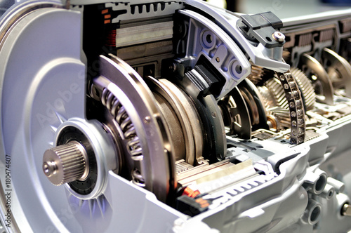 Cross section of an automatic transmission.