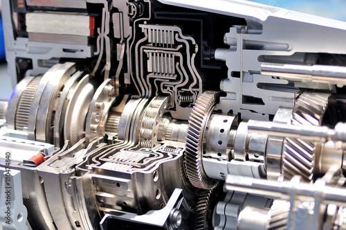 Cross section of an automatic transmission.