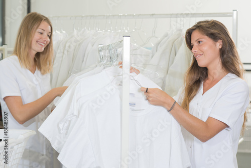 two young laundresses at work