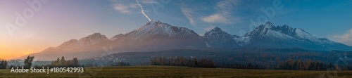 Autumn Panorama of the High Tatras,Slovakia