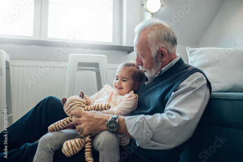 She enjoys time with her grandpa