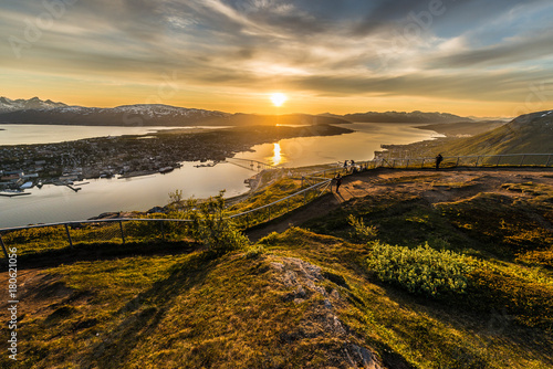 Midnight Sun in Tromso, Norway.