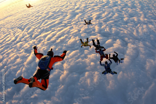 Group skydiving