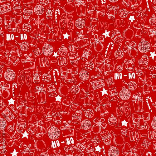new year pattern red