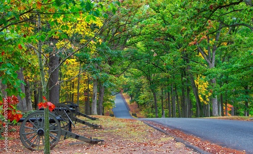 Fall on Seminary Ridge at Gettysburg PA