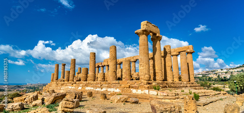 The Temple of Juno in the Valley of the Temples at Agrigento, Sicily