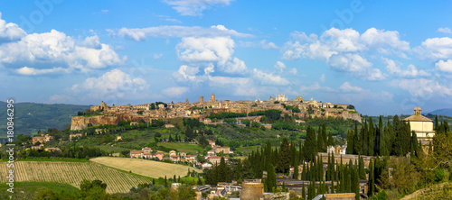 Beautiful panoramic view of the old town of Orvieto, Umbria, Italy