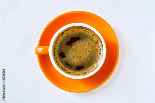 Coffee cup on white background 