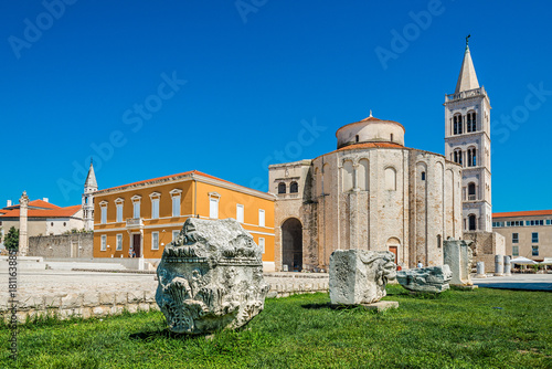 St. Donatus church at daylight in the old town, Zadar, Croatia