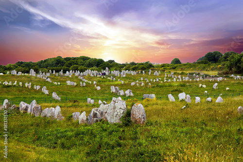 Carnac. Les alignements de Ménec, Morbihan, Bretagne