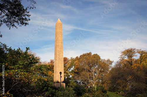 Egyptian obelisk in Central Park, New York, USA