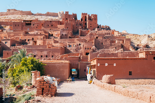 amazing ouarzazate kasbah fortification, morocco