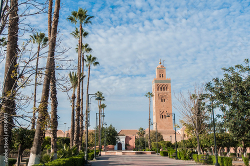 Koutoubia Mosque at Marrakech, Morocco