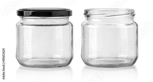 glass jar isolated