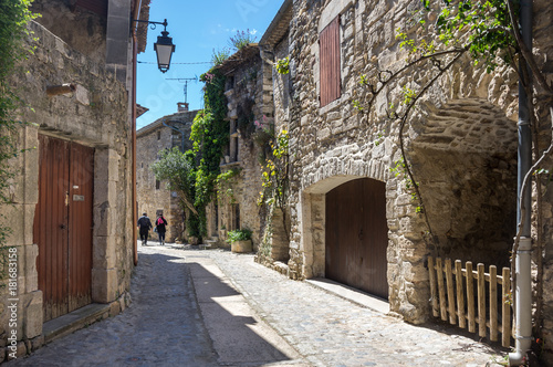 The medieval street of Aigueze