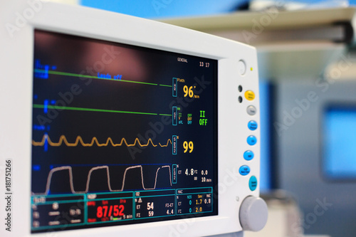 Monitor of vital signs in the operating room