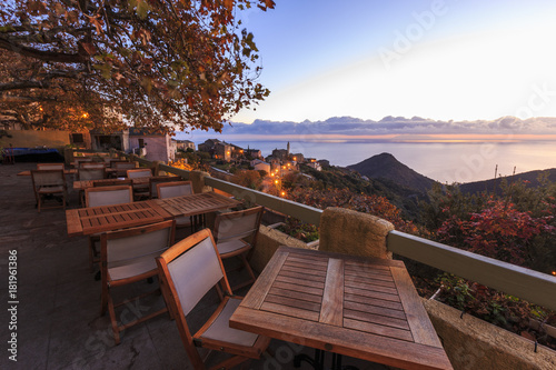 A restaurant on the Corsica Island in France
