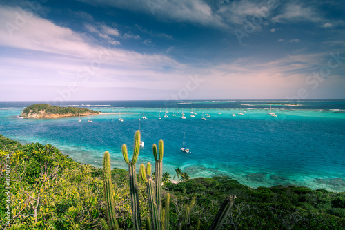 Mouillage des Tobago Cays à Saint-Vincent et les Grenadines