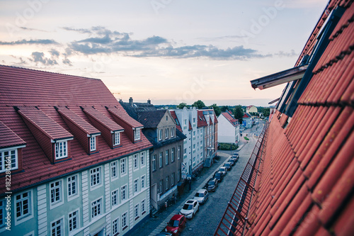 Blick über die Dächer in Greifswald in der Steinbecker Straße