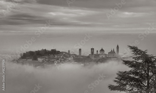 Bergamo In Fog
