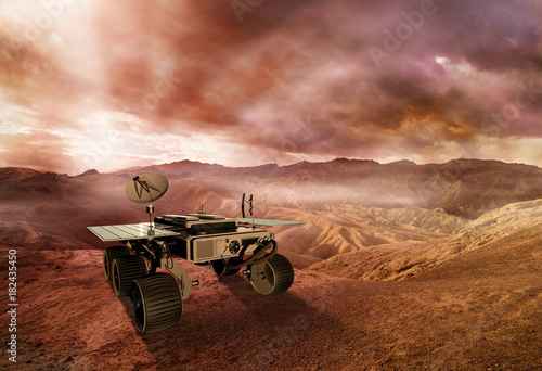 mars rover exploring the red planet surface