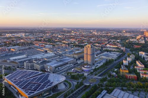 Look at Munich and the BMW Headquarters