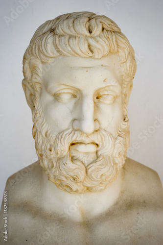Philosopher bust placed in Achillion Palace, Corfu, Greece