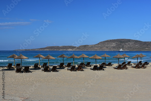 End of summer season on Simos Beach, Elafonisos Island, South Greece