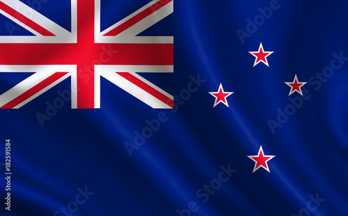  New Zealand flag. A series of "Flags of the world." ( The country - New Zealand flag )