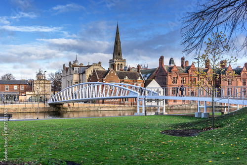 Bedford riverside on the Ouse river 