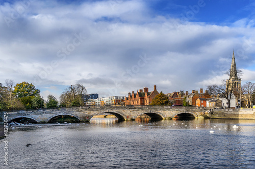 Bedford embankment on the river Ouse