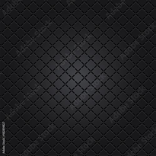 Hintergrund schwarz mit Karos, Hintergrund Muster mit Vierecke in schwarz, Hintergrund Dekoration, Vektor Illustration,
