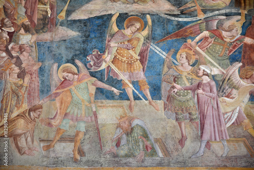 Fresque du Camposanto à Pise en Toscane, Italie