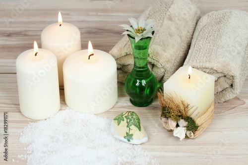 Wellnes spa concept & candles