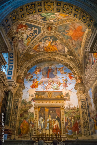 Chapel in the Church of Santa Maria sopra Minerva in Rome, Italy.