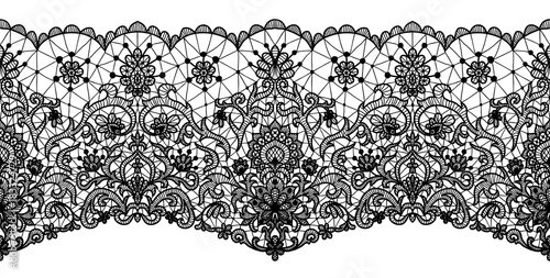 floral lace border