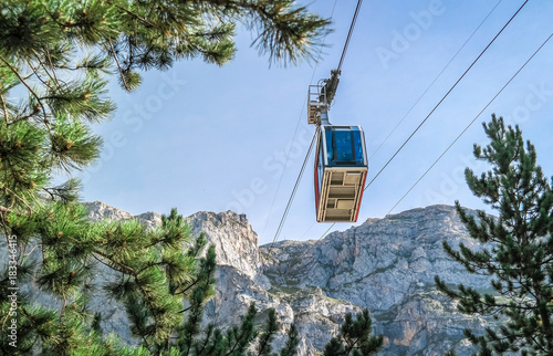 Seilbahn in den Picos de Europa; Spanien