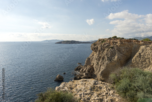 Cape Martinet on the island of Ibiza, Baleares, Spain 