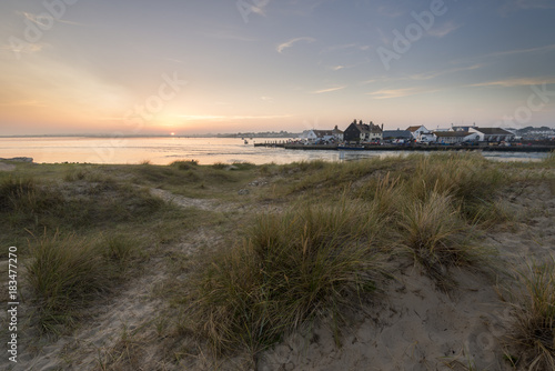 The view across to Mudeford Quay in Dorset.