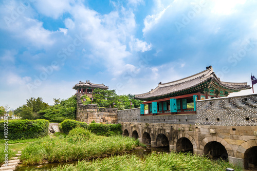 Suwon, South Korea - Hwaseong Fortress, Korea’s World Heritage.