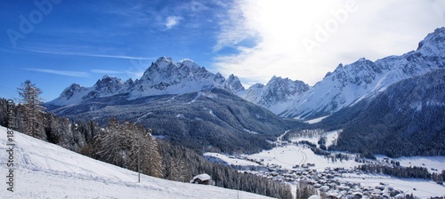 Tre Cime, Drei Zinnen, Alpe di Sesto - winter dolomites panorama
