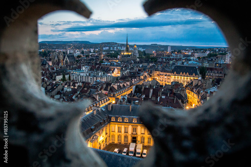 Dijon depuis le sommet de la Tour Philippe le Bon du palais des Ducs et des Etats de Bourgogne