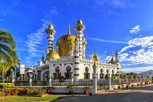 Ubudiah Mosque in Kuala Kangsar, Perak, Malaysia.