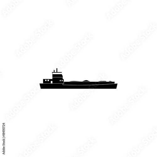 barge ship icon. Water transport elements. Premium quality graphic design icon. Simple icon for websites, web design, mobile app, info graphics