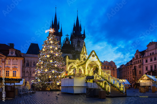 Christmas Old Town Square in Prague.