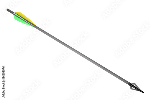 Arrow with hunting broadhead for compound bow and crossbow