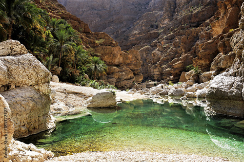 Wadi Shab in the Sultanate of Oman