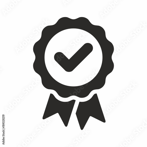 Approval check vector icon